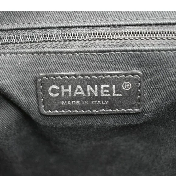 CHANEL  Coco Eyelets Large Leather Shopping Tote Shoulder Black - Picture 16 of 16